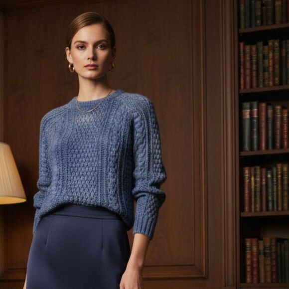 Irish wool Rita Condron sweater XL